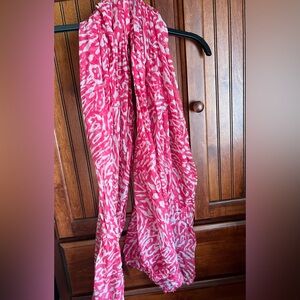 Pink animal print Patterned Scarf